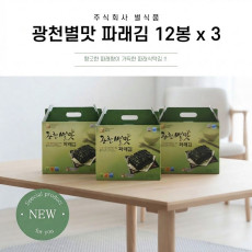 파래식탁김12봉 x 3